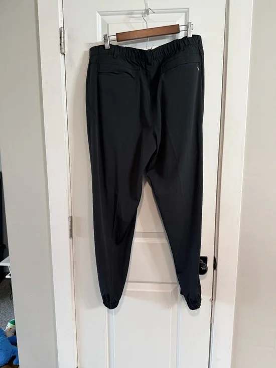 Callaway Opti Dri Golf Pants Mens 36x32 Black Stretch Performance Jogger Back - Picture 3 of 6